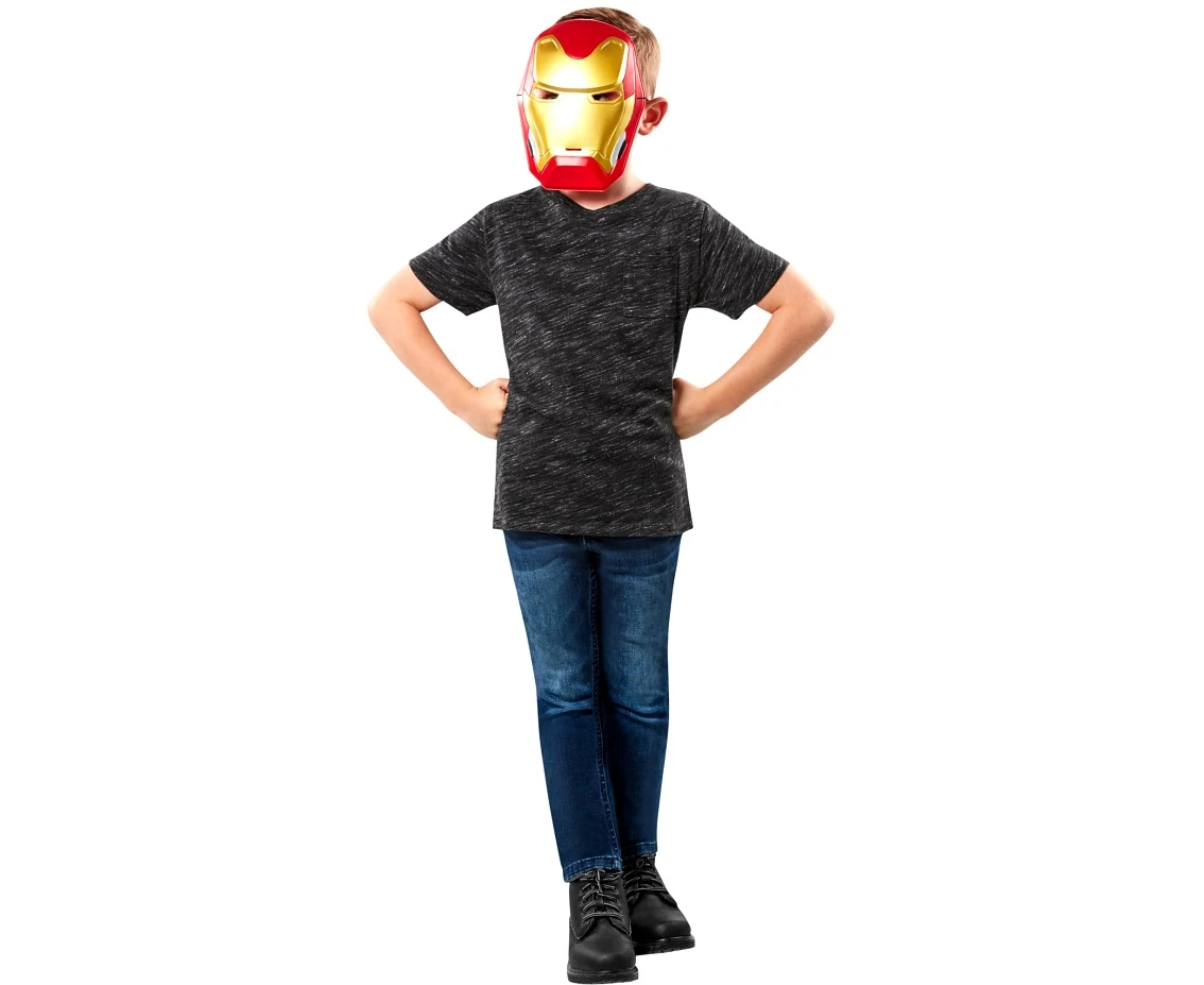 Maska plastikowa dla dzieci Iron Man , rozm. uniw.